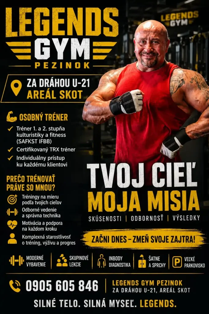 Osobný tréner a majiteľ Legends Gym